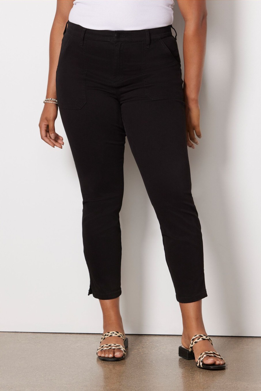 Clothing EVEREVE | Payton Utility Ankle Slit Pant