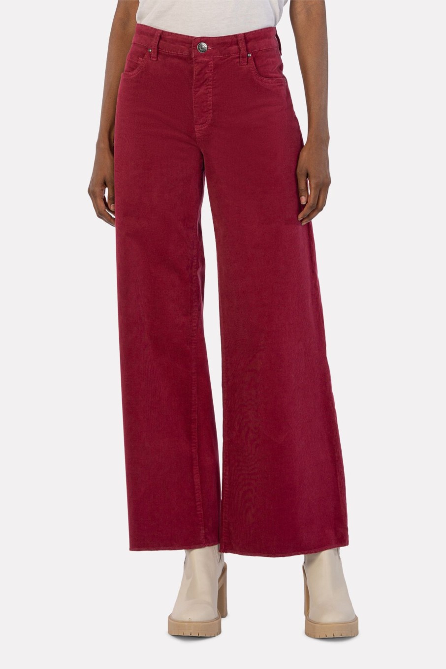 Clothing KUT FROM THE KLOTH | Jean Corduroy High Rise Fab Ab Wide Leg