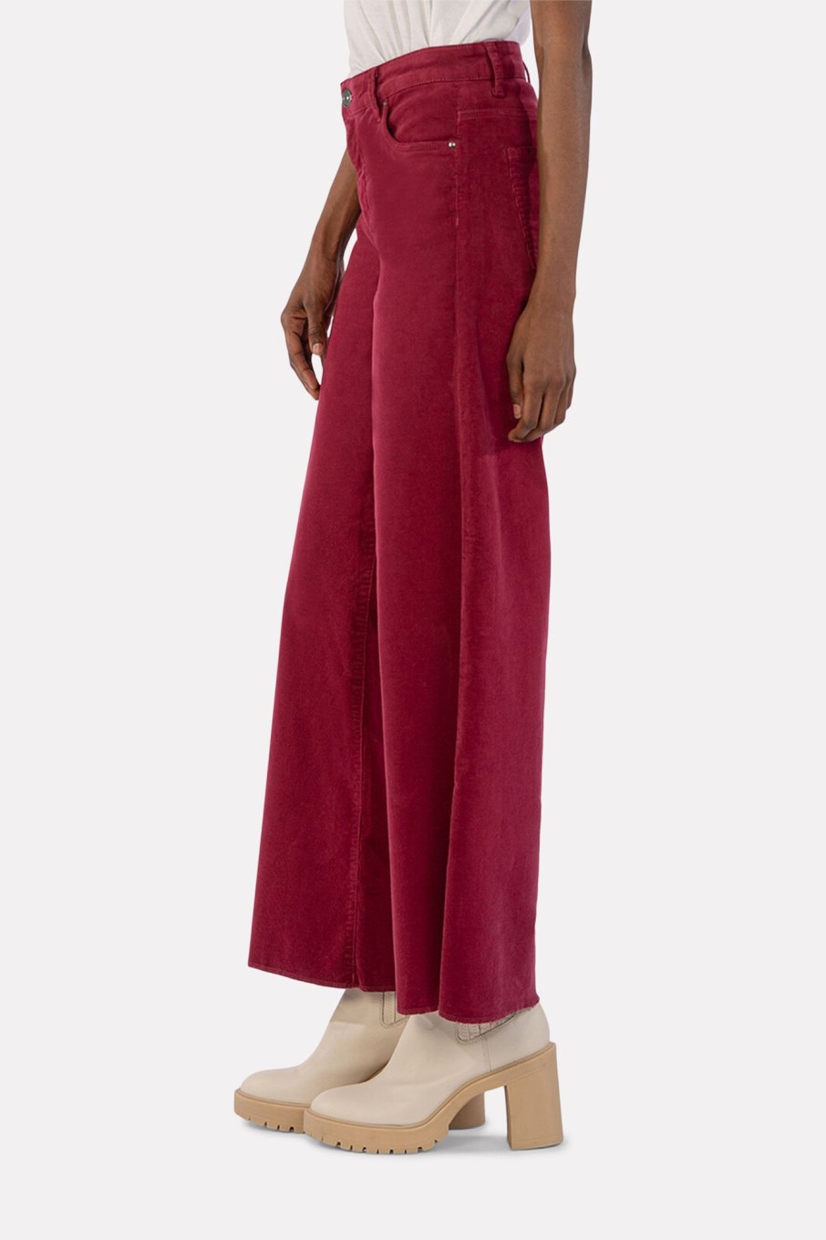 Clothing KUT FROM THE KLOTH | Jean Corduroy High Rise Fab Ab Wide Leg