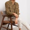 Clothing FAHERTY | Stretch Cord Overshirt