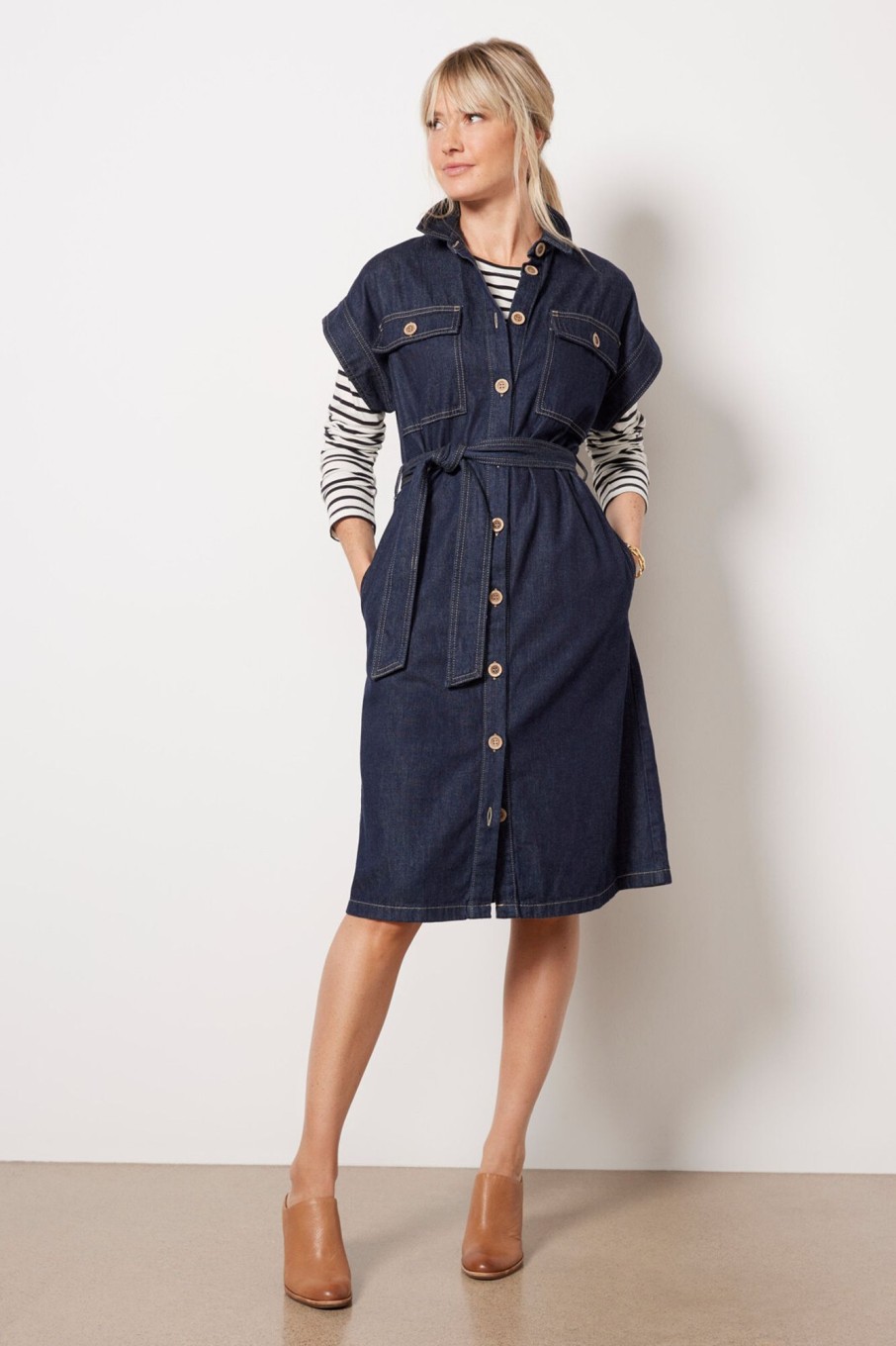 Clothing KUT FROM THE KLOTH | Bonnie Button Down Dress