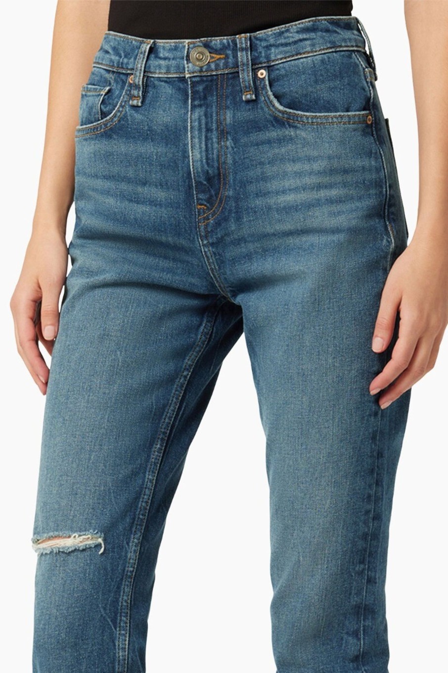 Clothing HUDSON | Holly High Rise Straight Crop Jean