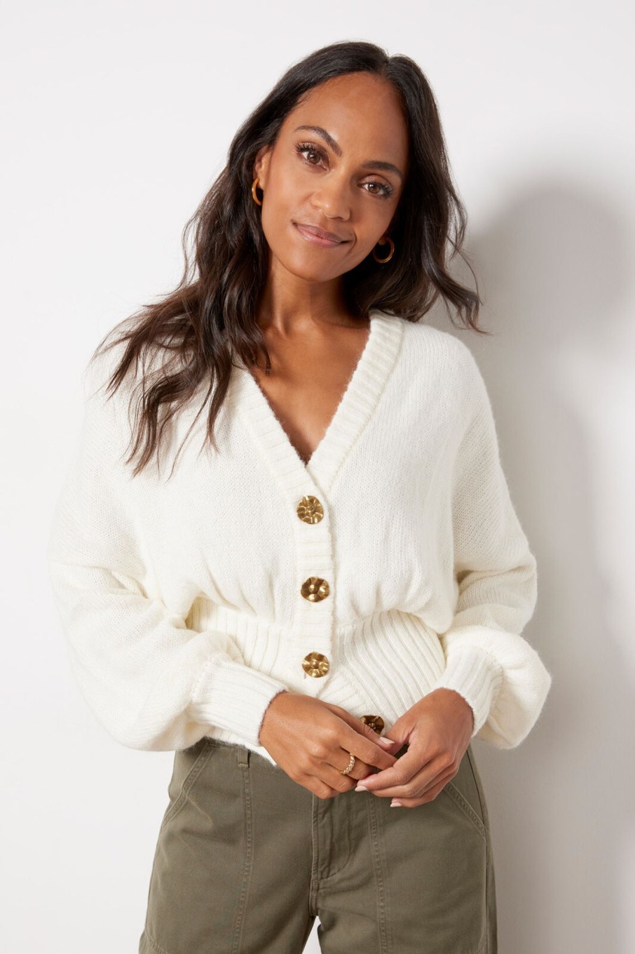 Clothing FARM RIO | Bubble Knit Cardigan