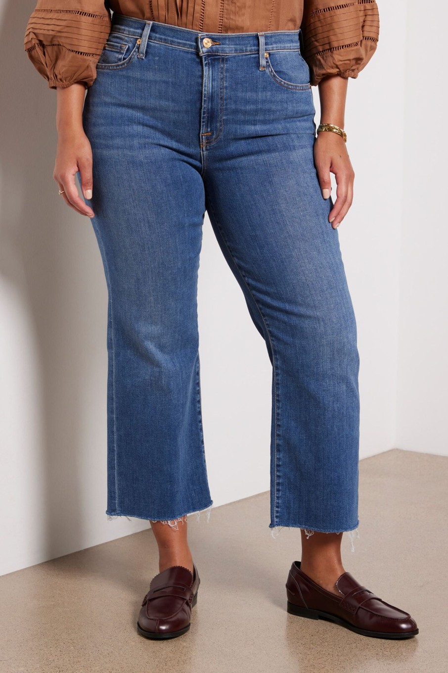 Clothing 7 FOR ALL MANKIND | Alexa Crop Jean