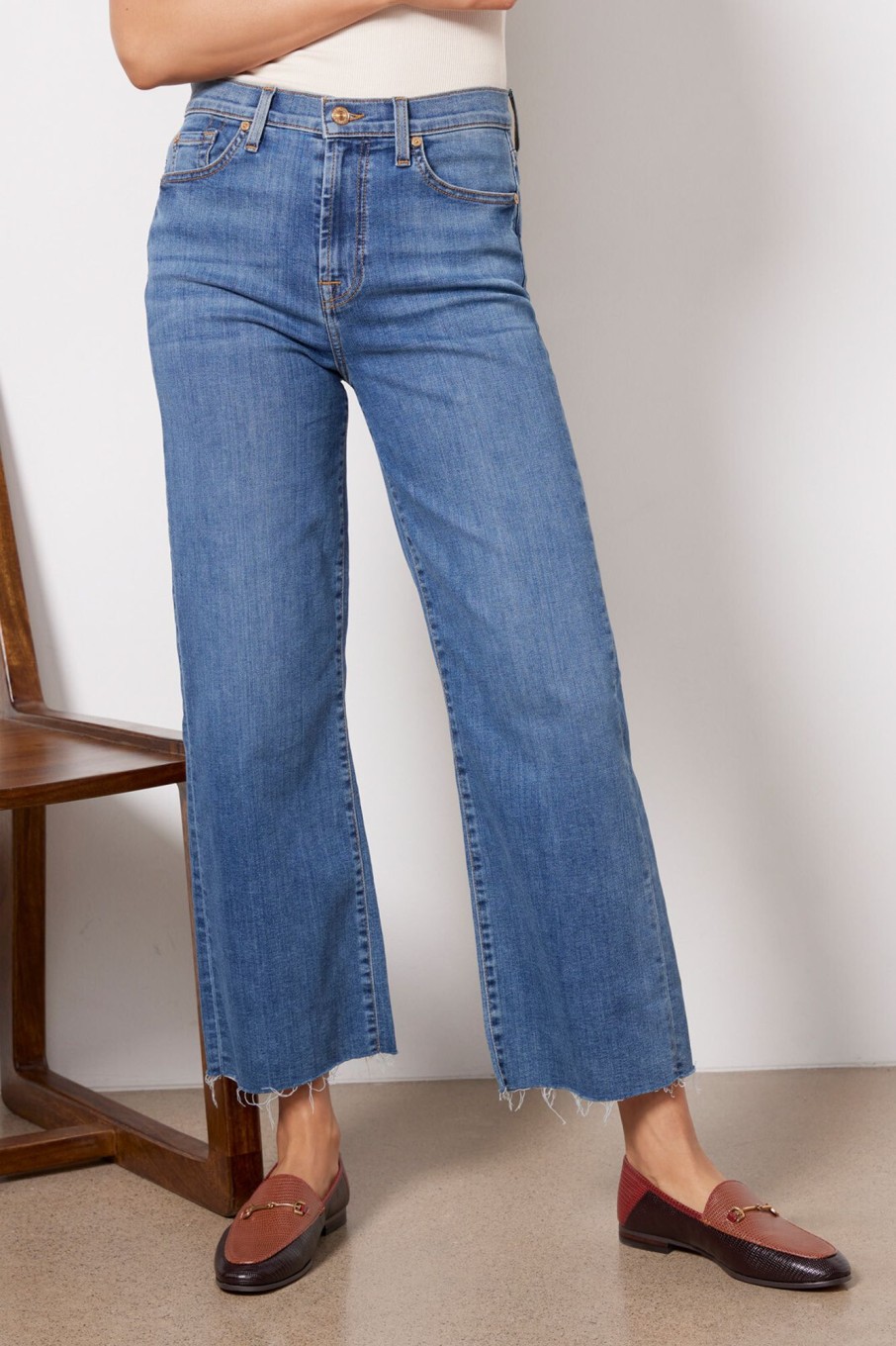 Clothing 7 FOR ALL MANKIND | Alexa Crop Jean